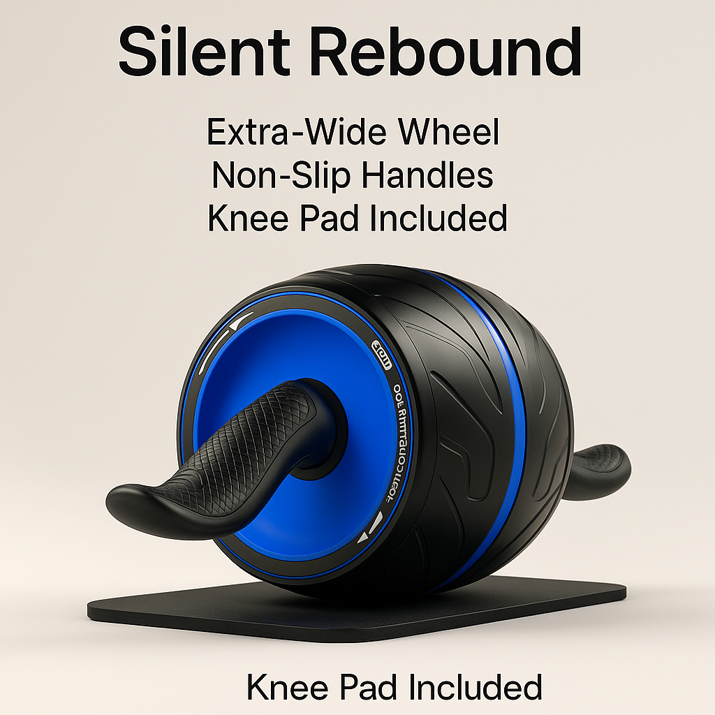 Beginner home workout routine with ab wheel and push-up board