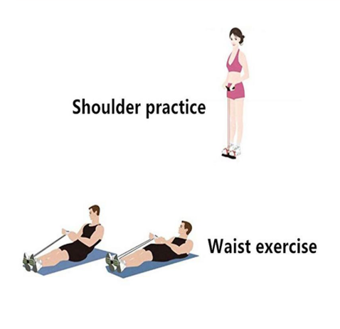 Spring Foot Pedal Resistance Trainer for Abs Workout