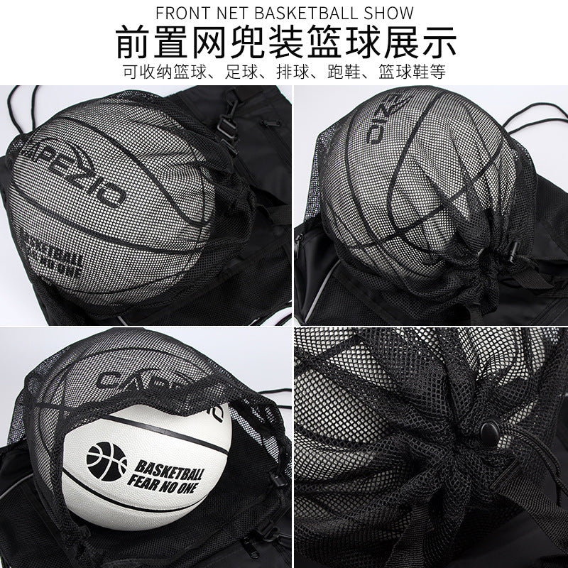 Basketball Bag with Mesh Pocket for Training and Sports