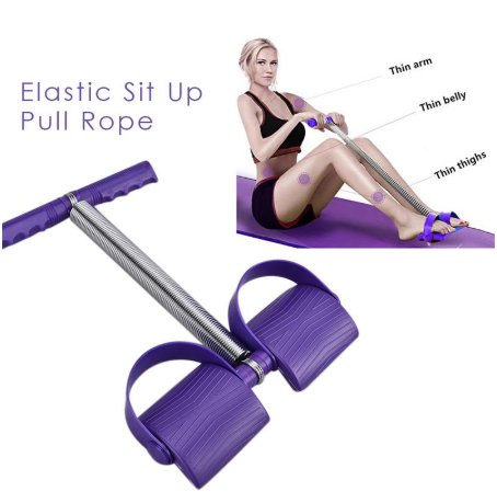 Spring Foot Pedal Resistance Trainer for Abs Workout